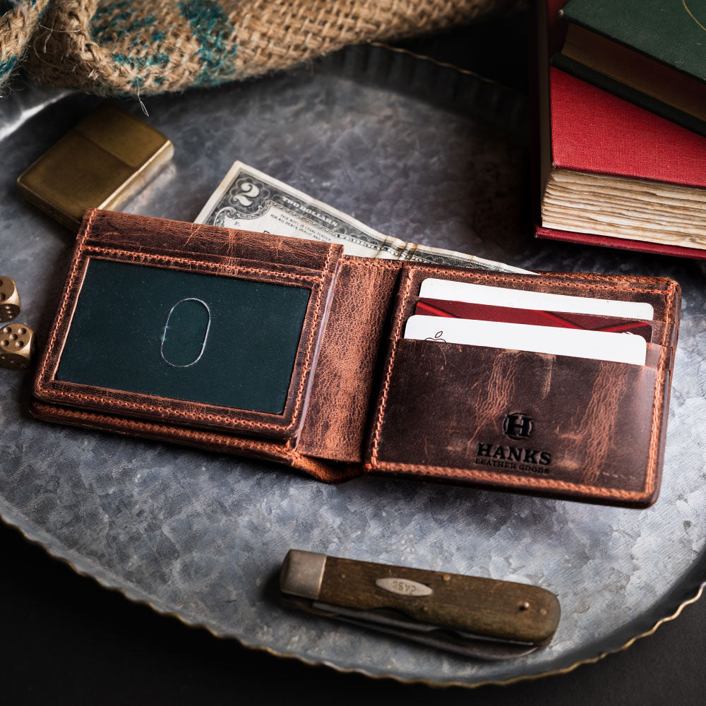 Leather ID Wallet | Men's ID Wallets | SageBrown