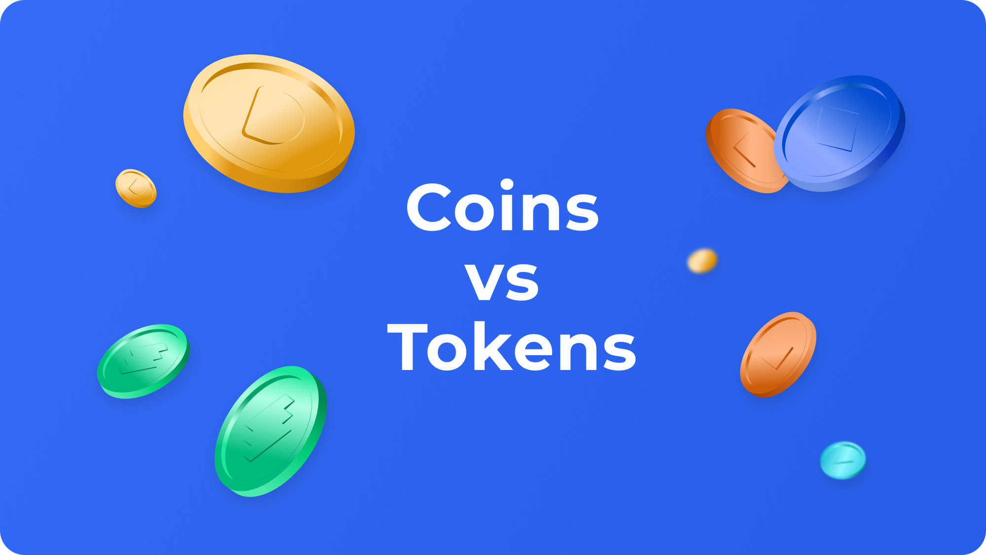 What is the difference between tokens and coins?