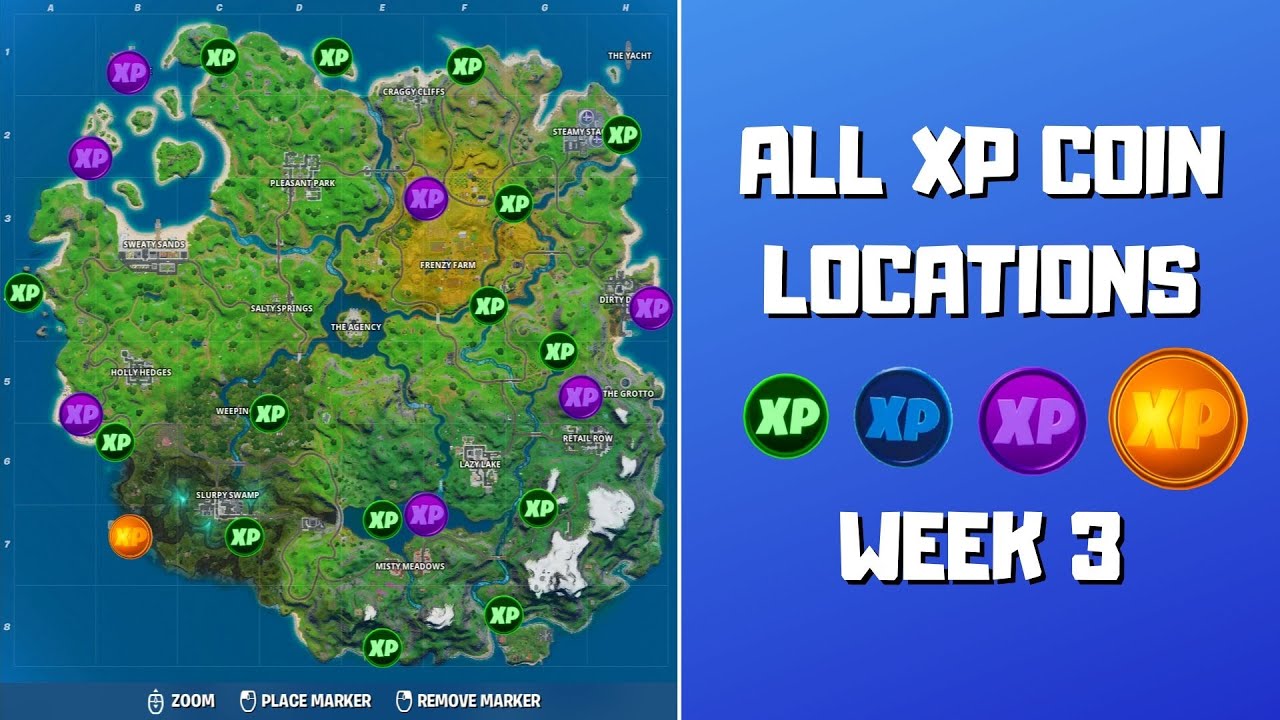 Fortnite: Every XP Coin Location for Week 3