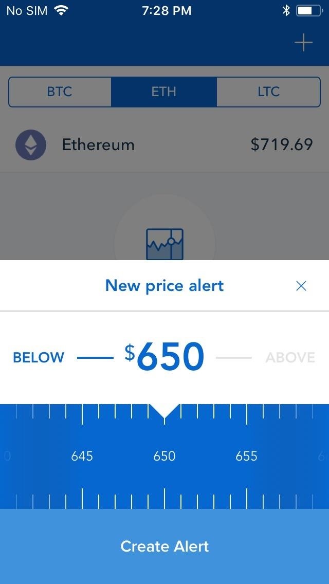 'Price Alert Picker' by Coinbase | iOS | UX Patterns & Examples