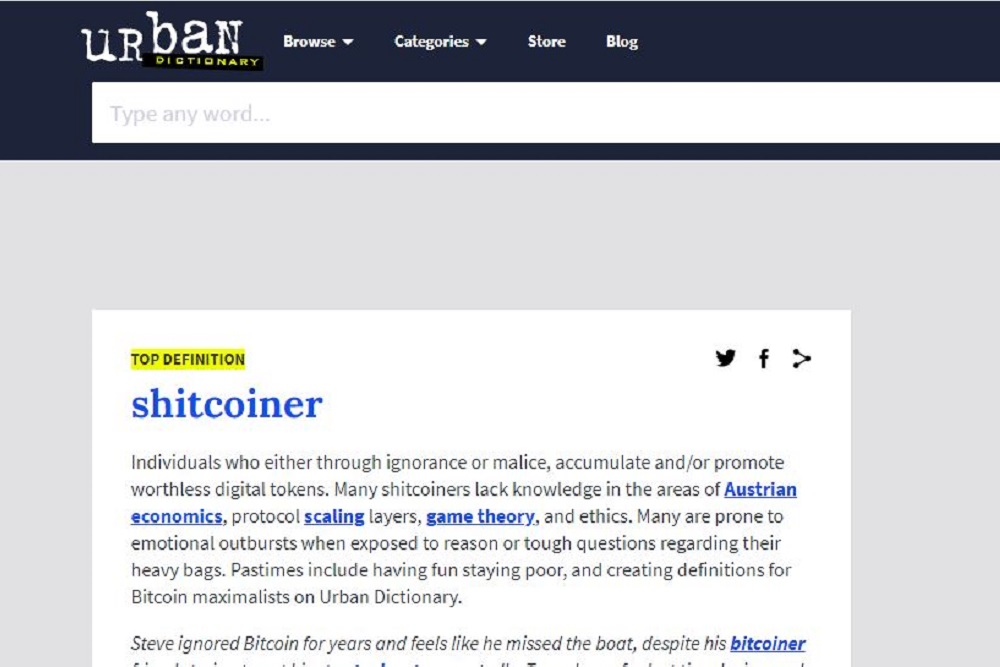 Urban Dictionary: Bitcoined