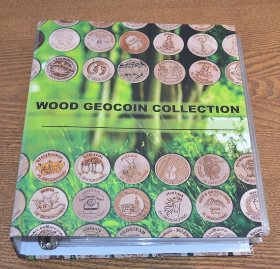 Delorme geocoin collection | Geocaching, Woodworking, Projects