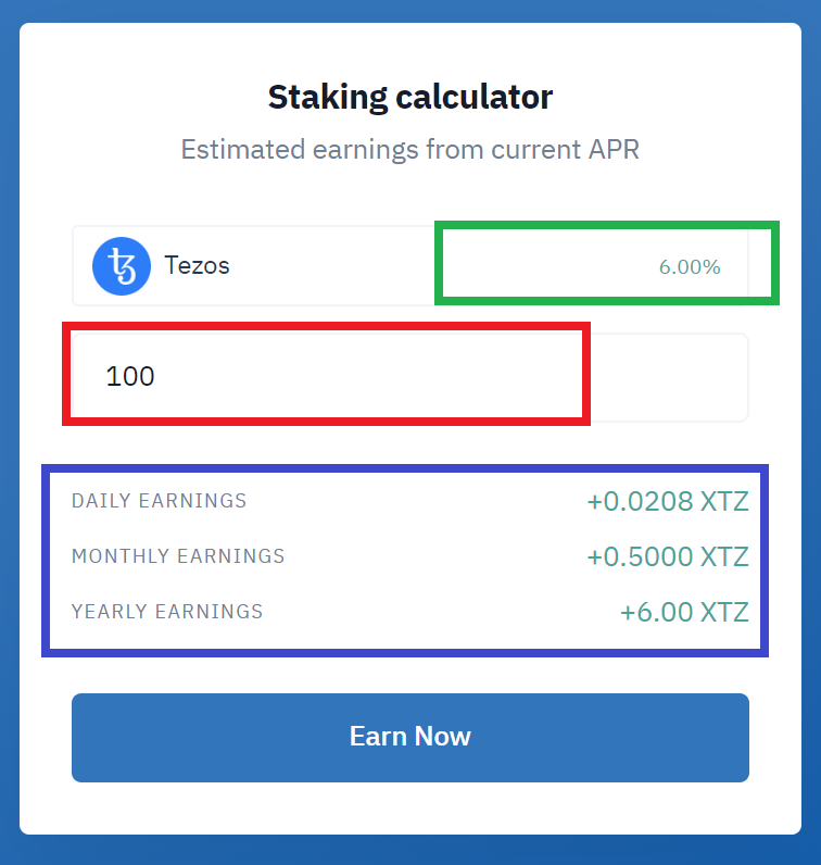 Bitbuy Staking Rewards Calculator