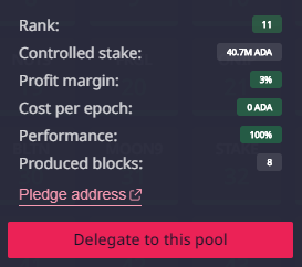 Cardano | Stake Pool Operation