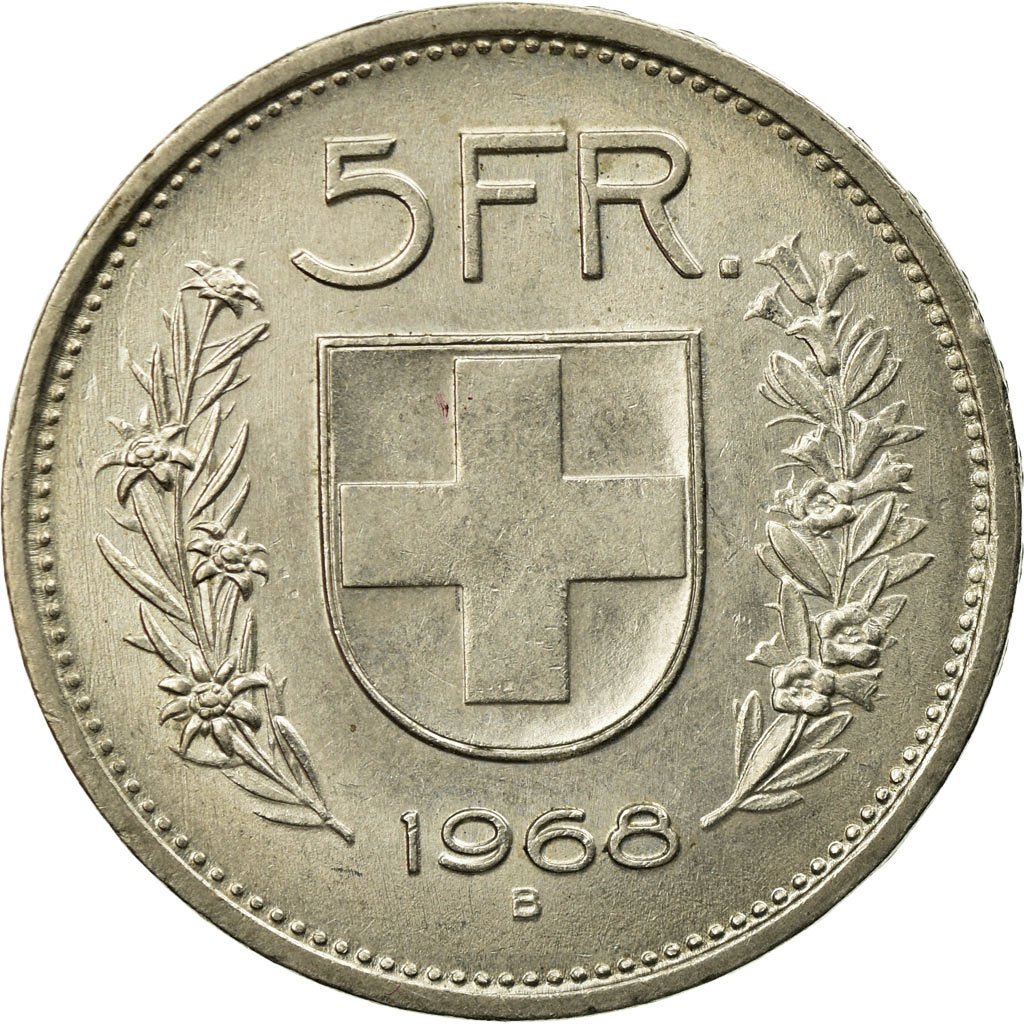 Five Francs , Coin from Switzerland - Online Coin Club