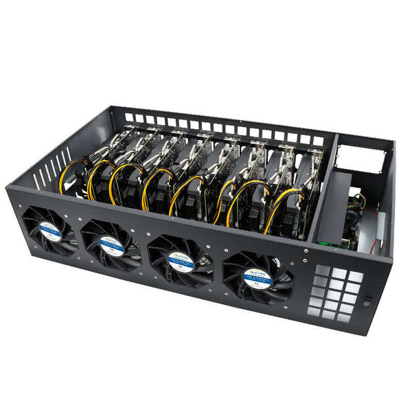 8 GPU Mining Rig Case - 4U Rack Mount Miner Server Chassis Frame — Tupavco