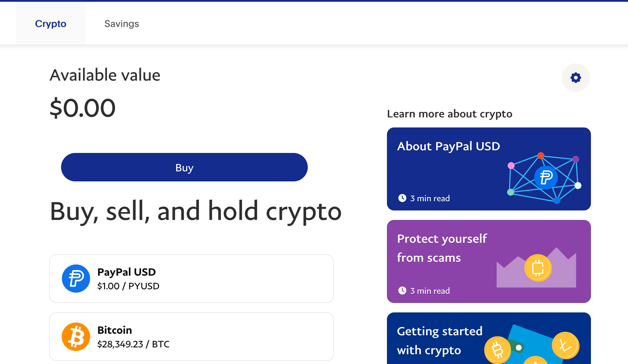 Where can I locate Crypto within my Business account? | PayPal US