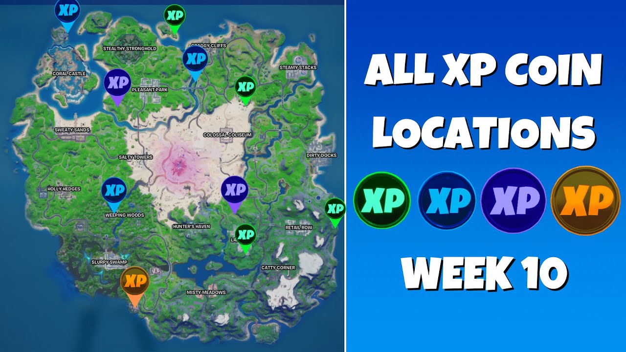 Where to find all the XP coins in Fortnite Chapter 2, season 5, week 14 - Dot Esports