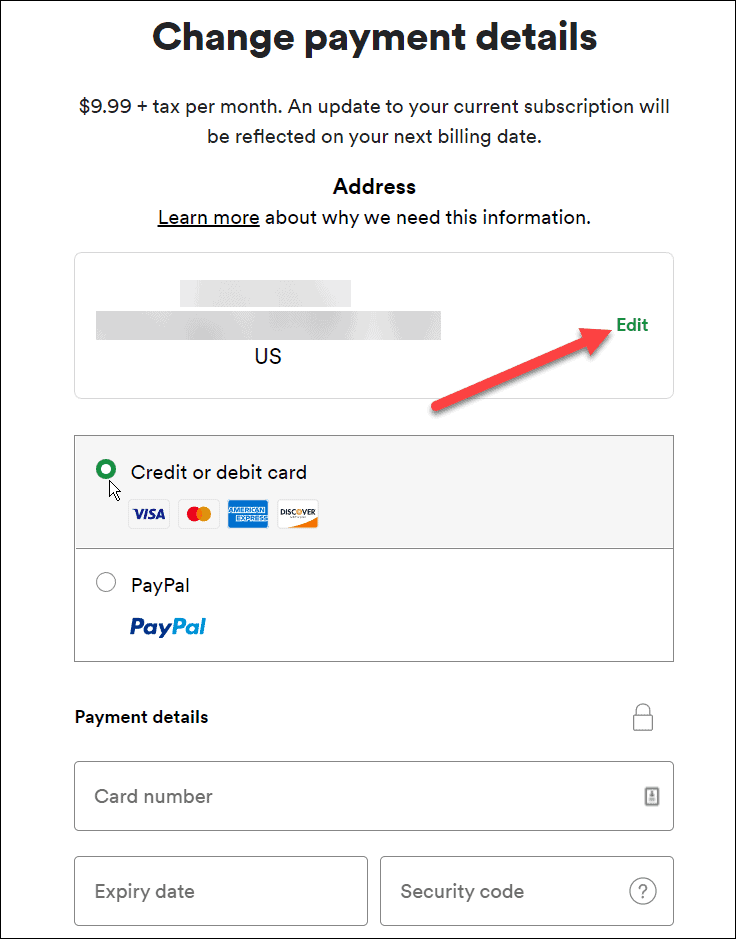 How To Change the Payment Method in Spotify