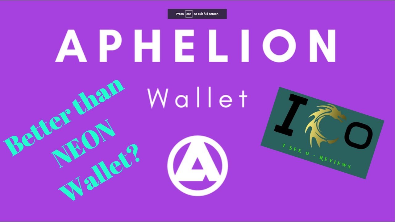 Aphelion releases web-based NEO wallet for mobile devices - Neo News Today