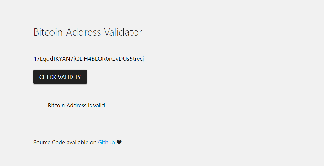 validateaddress — Bitcoin