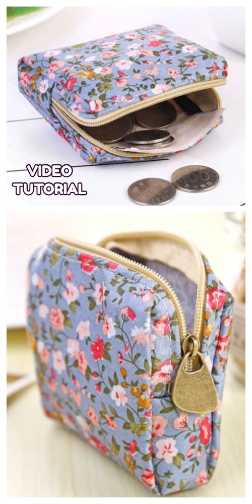 Easy Small Zipper Pouch Coin Purse Tutorial - JMB Handmade