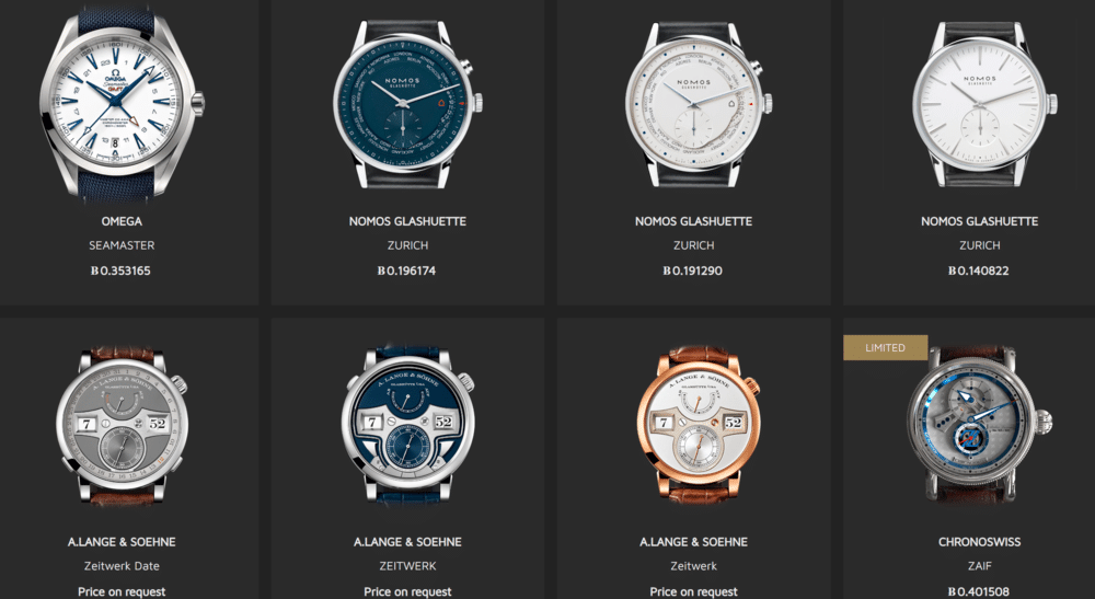 Buy Watches with Bitcoin