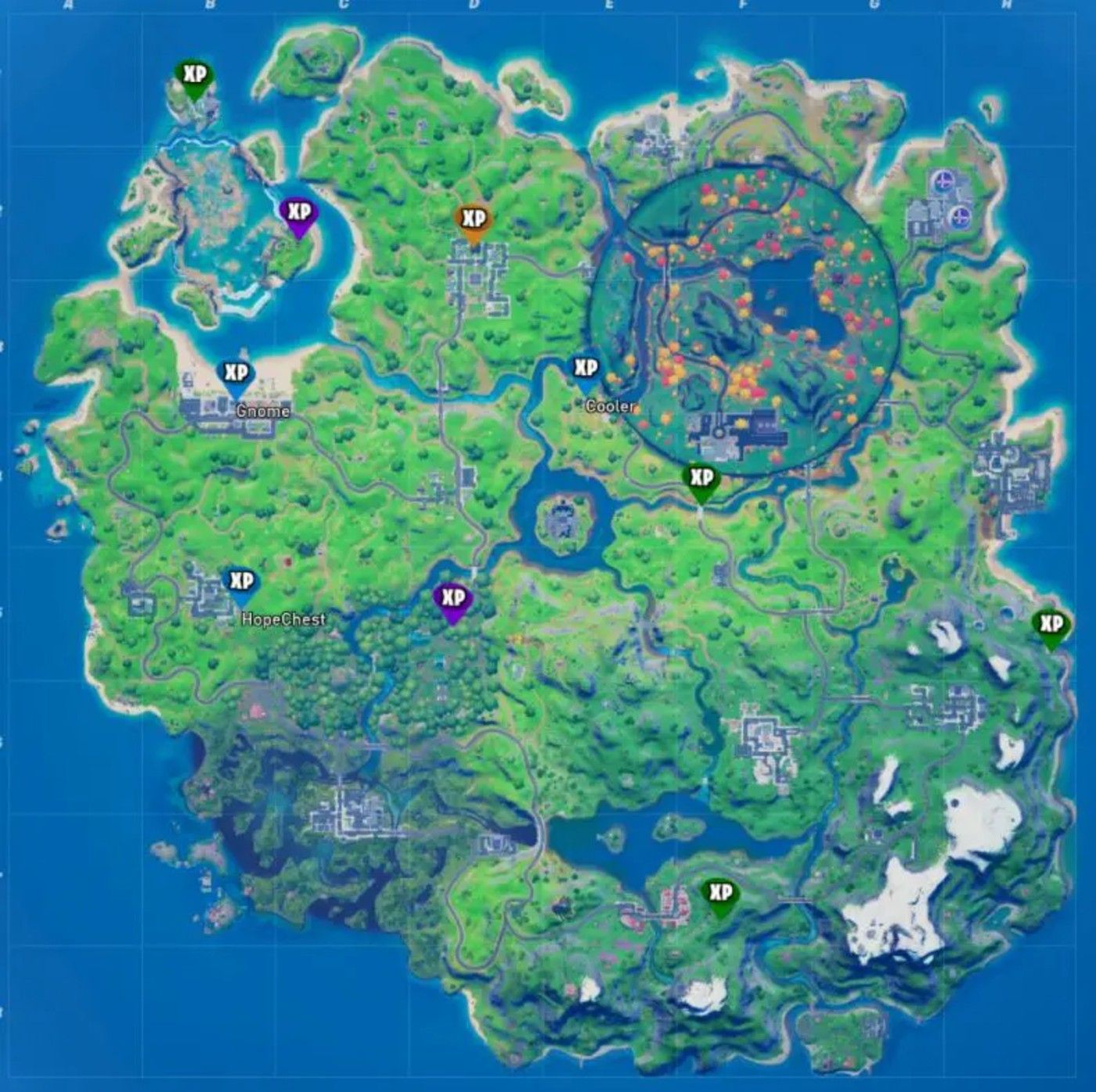 Fortnite: All Season 5 Week 7 XP Coin Locations