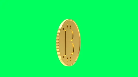 Captivating Coins Falling on Green Screen