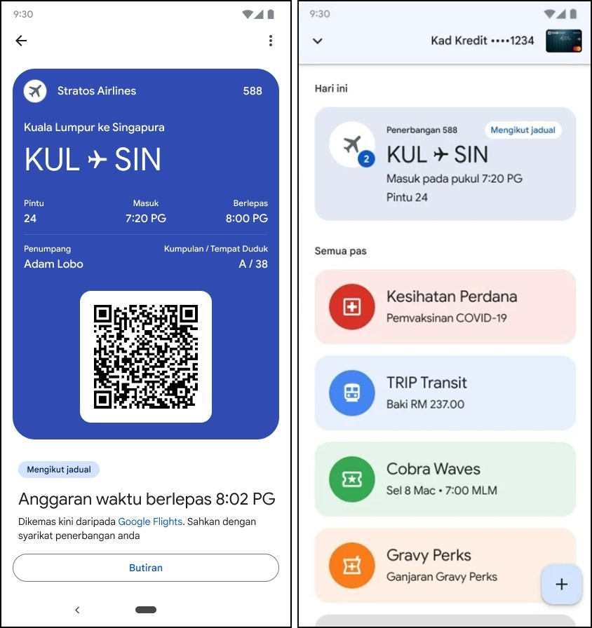 Use flight or event tickets - Android - Google Pay Help