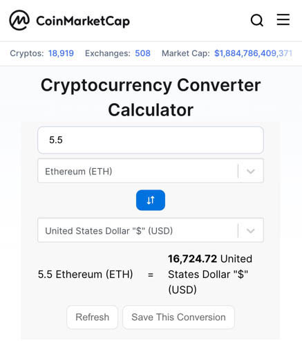 Convert Crypto to Fiat - Cryptocurrency & Bitcoin Converter