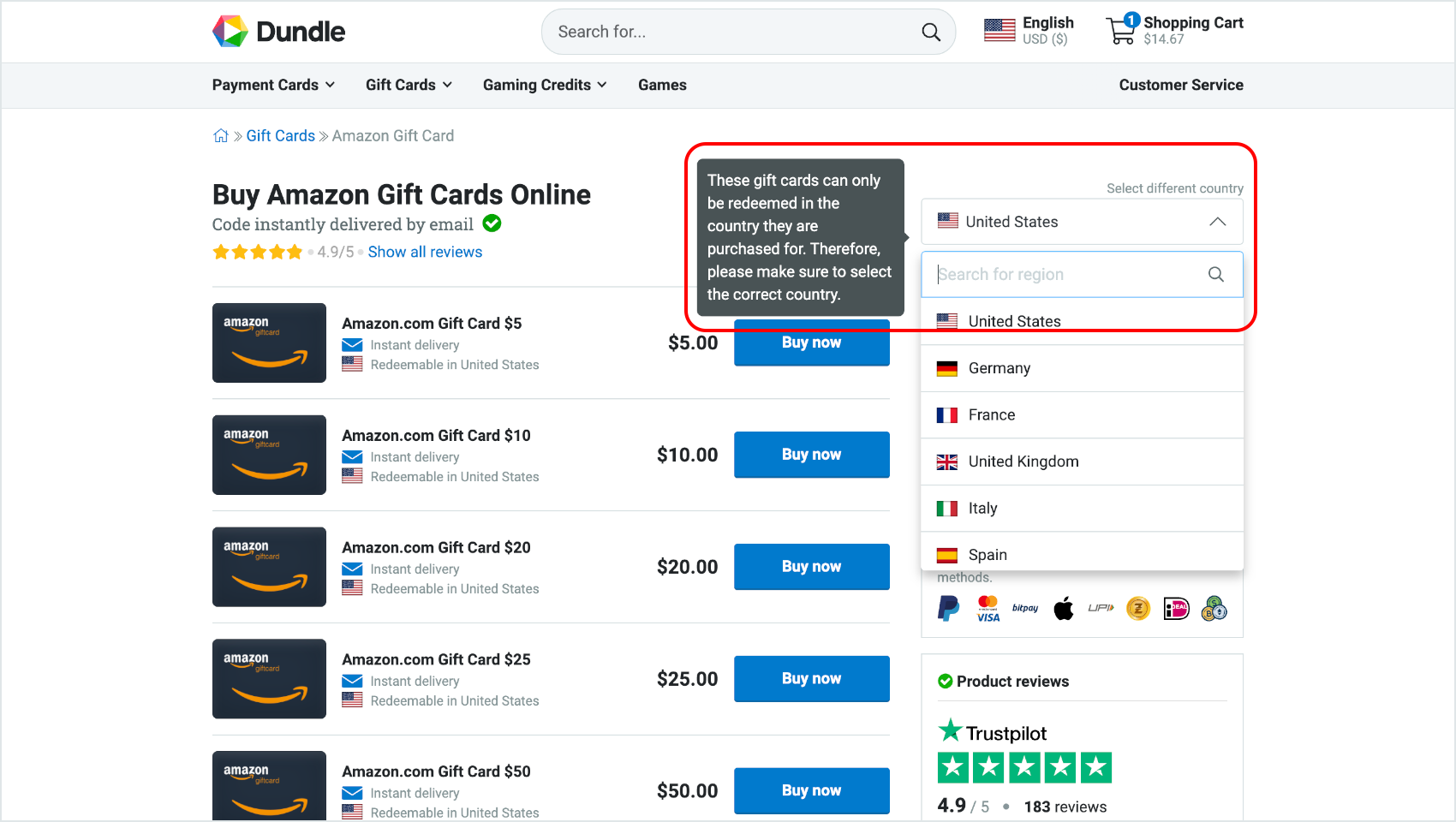 How do I sell gift cards with PayPal Zettle? | PayPal US