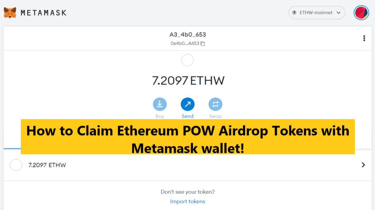 EthereumPoW Wallet - ETHW,EthereumPoW,airdrop,giveaway