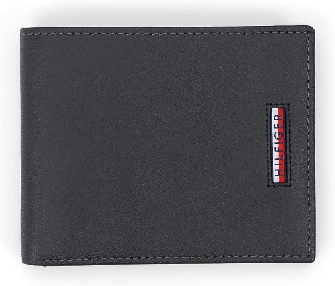 Tommy Hilfiger Mens Genuine Leather Passcase Wallet at Amazon Men’s Clothing store