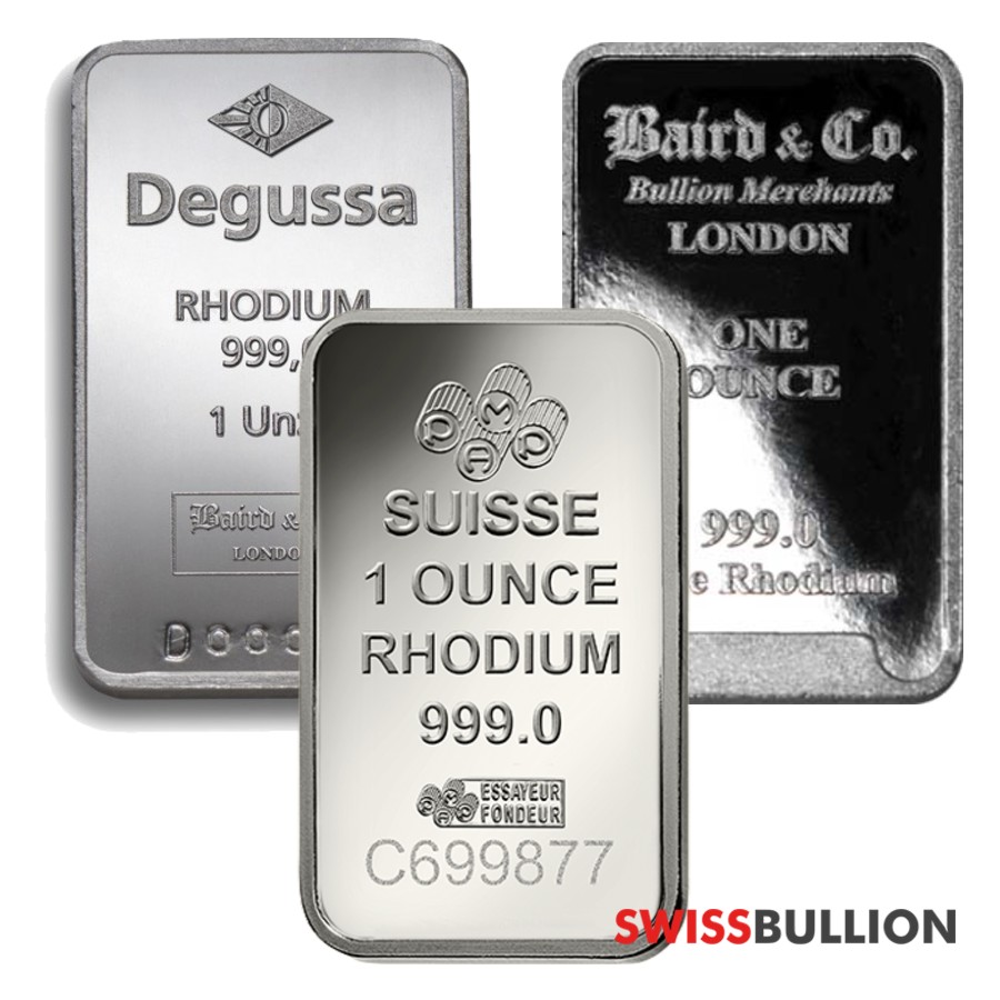 1/10 oz Rhodium Bar - Capital Bullion