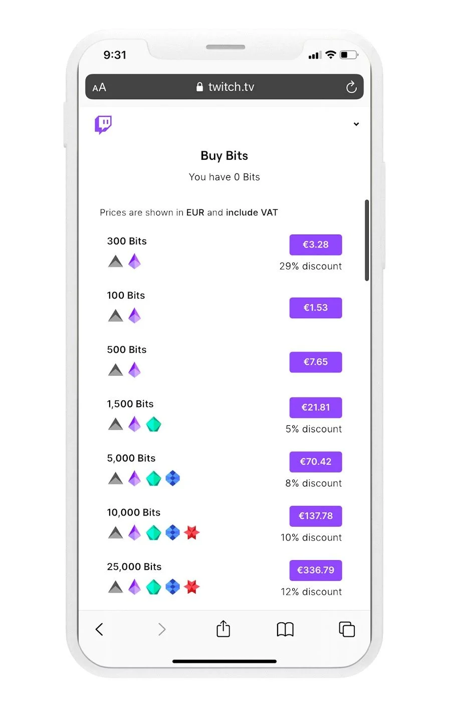 Twitch Bits USD Calculator - Cheer Bits to Dollar Conversion