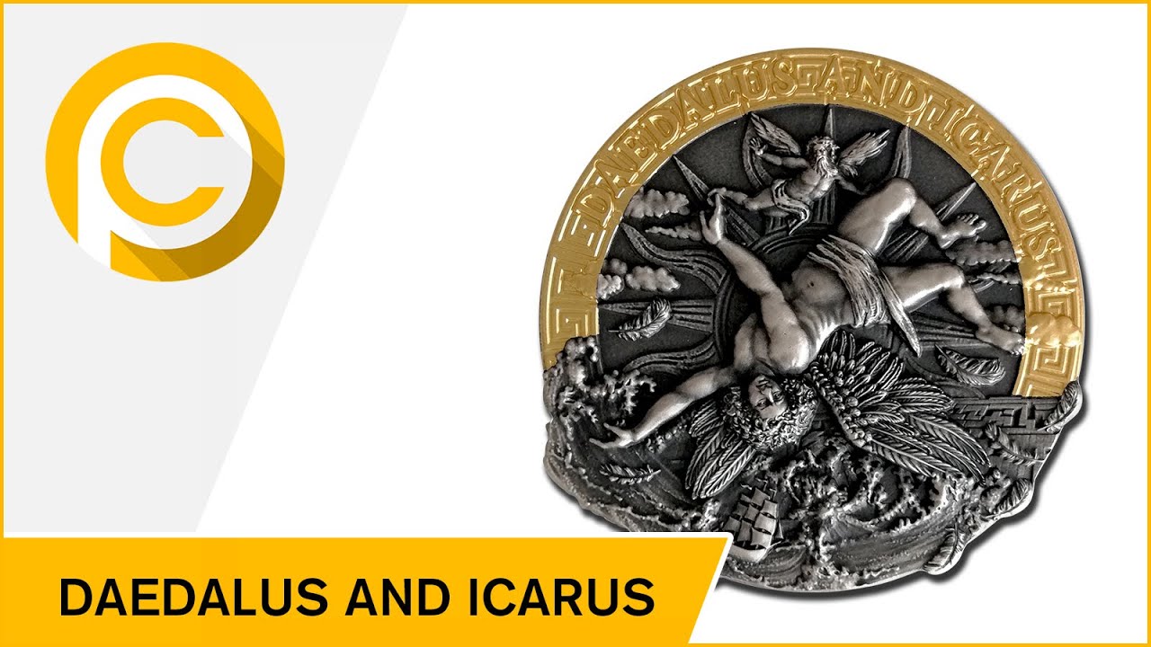 Greek Mythology Series 1 - #5 of 12 - Icarus 1 oz Fine Art Round – ultrararecoins