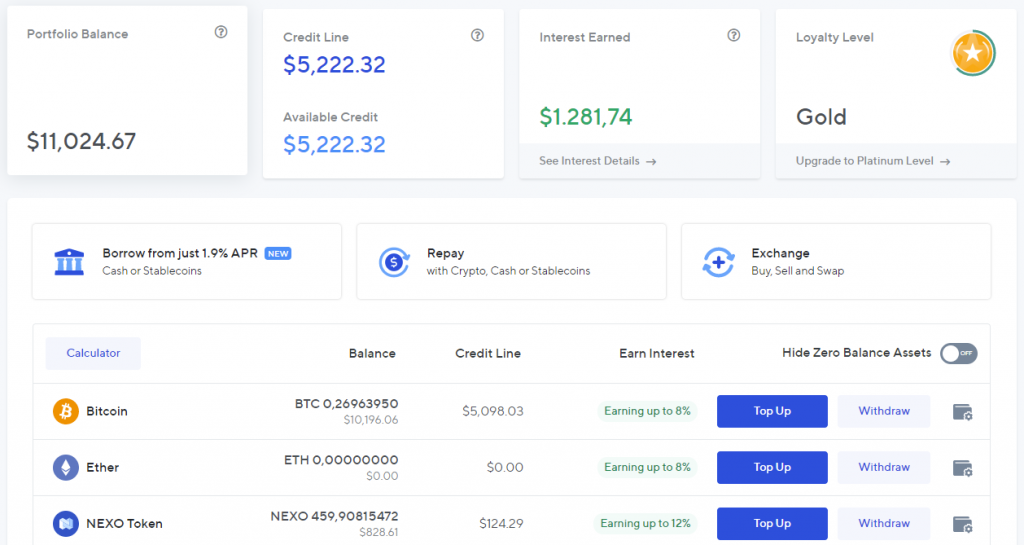 Nexo Staking & Lending Rates | Staking Rewards