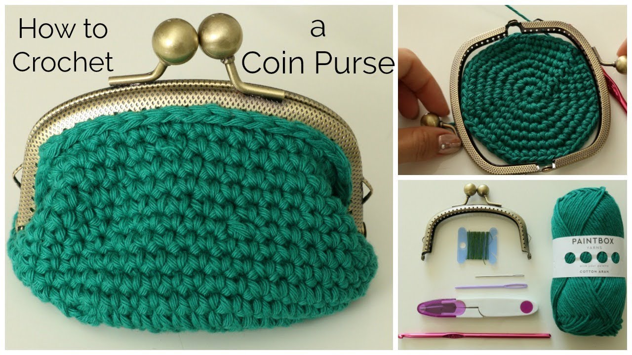 Shell Coin Purse Crochet Yarn pouch – Duaira