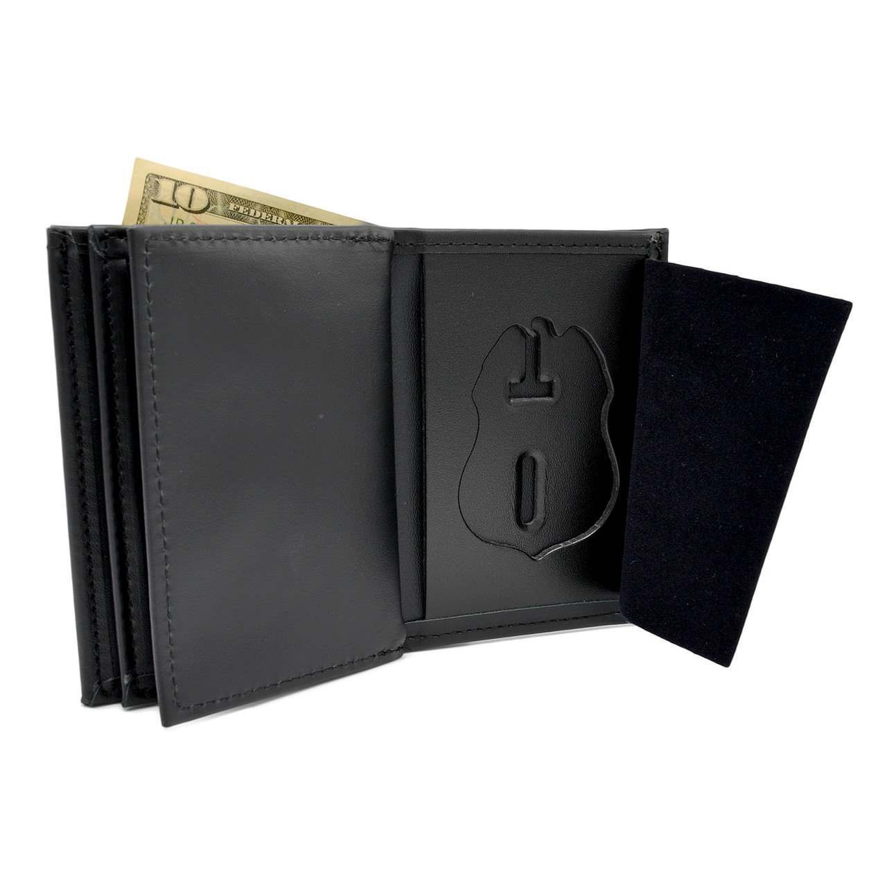 Badge Wallet Trifold - Police Law Enforcement Wallet - Green – Bull Sheath Leather