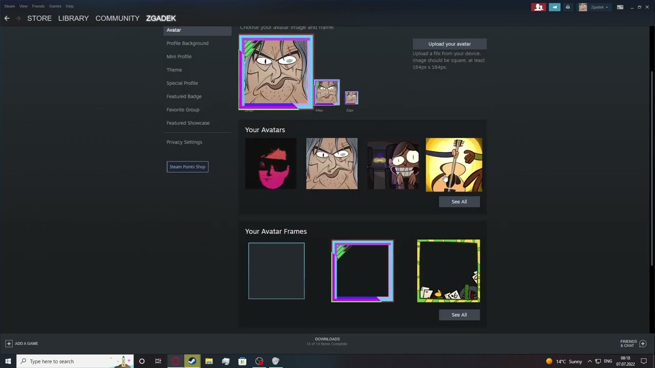 How to Get an Avatar Frame in Steam