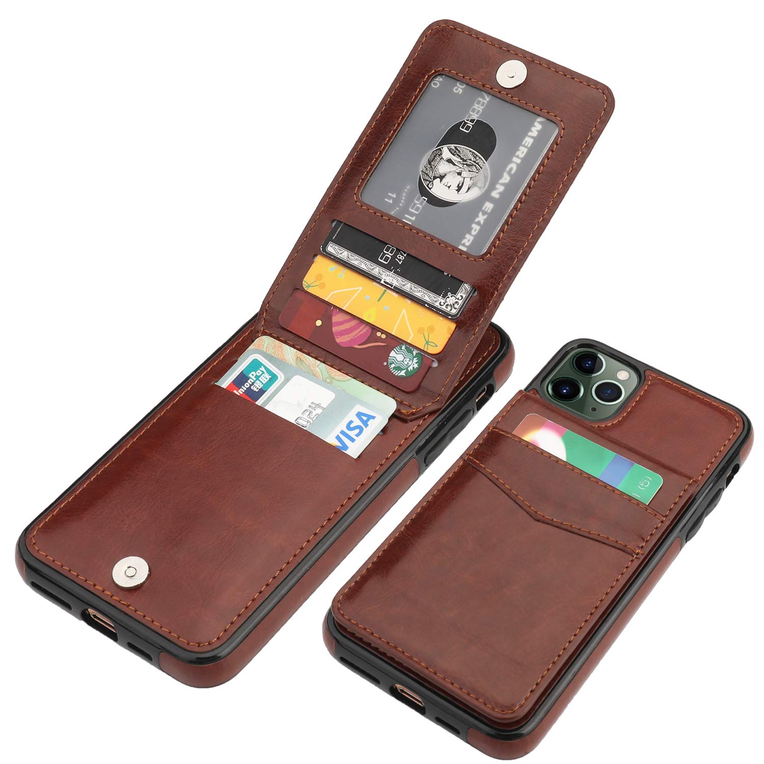 SHIELDON iPhone 11 leather wallet case - iPhone 11 leather case