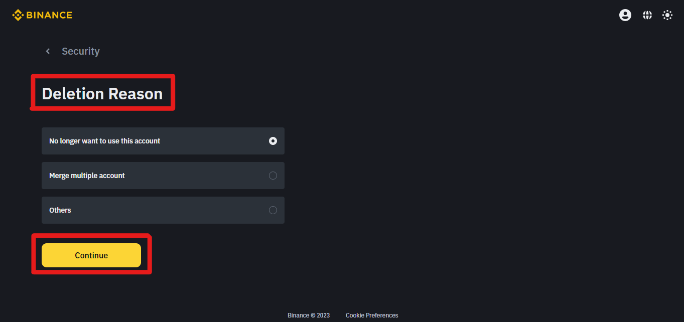 Instantly Delete Binance Account Step-By-Step - CryptoWinRate