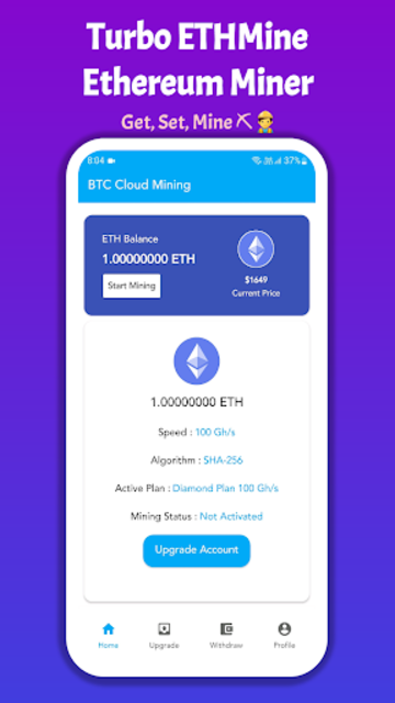 App ETH Mining - Ethereum Miner Android app - helpbitcoin.fun