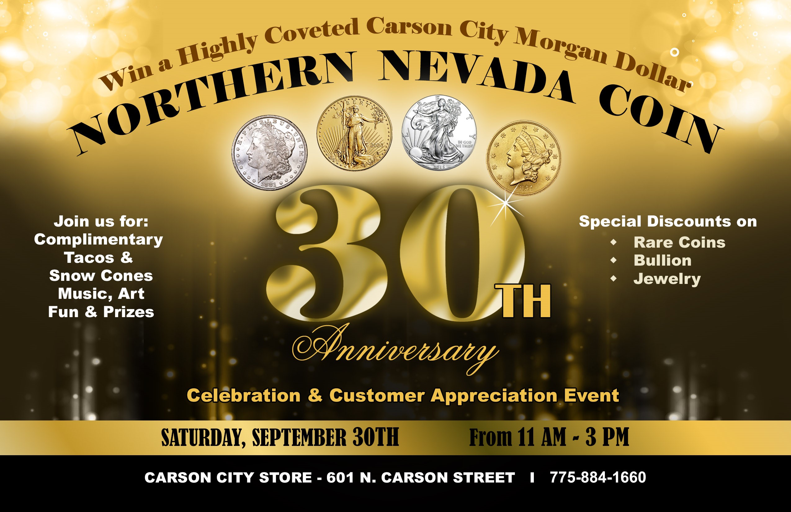 Northern Nevada Coin to celebrate 30 years on Sept. 30 | Serving Carson City for over years