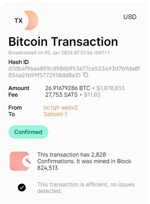 Satoshi Nakamoto's Wallet Address | OriginStamp