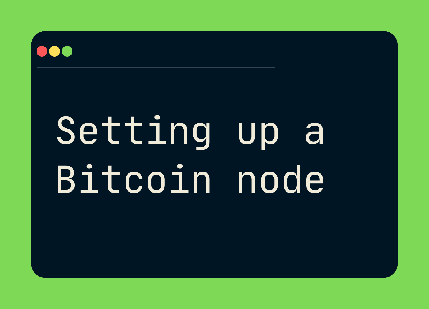 Running a Full Bitcoin Node for Investors