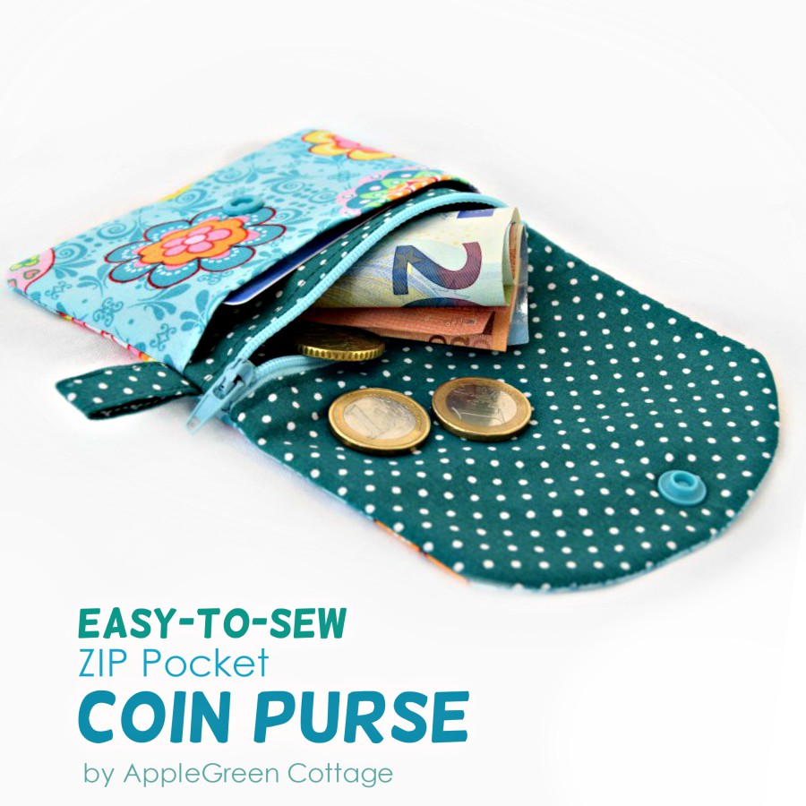 Zippered Coin Purse Sewing Tutorial - It's So Corinney