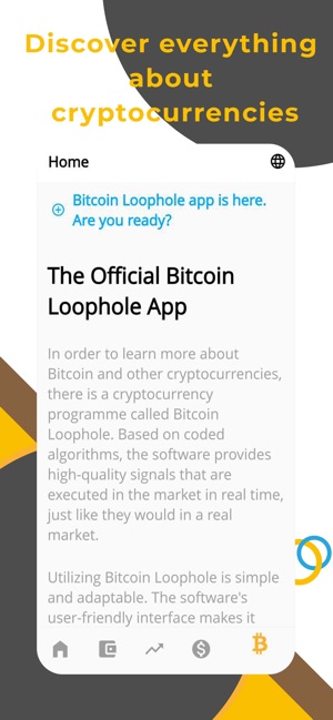 Bitcoin Loophole ™ | The Updated & Official site【】