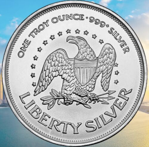 Walking Liberty Silver Dollar Coin 1-troy oz. fine Silver. - Shin Brothers Jewelers Inc.