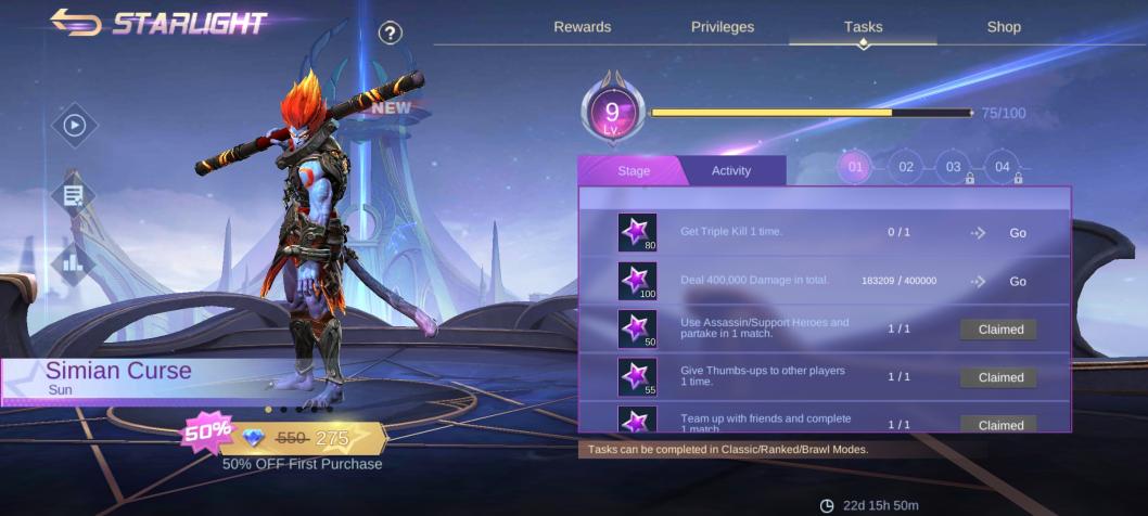 Melissa Starlight Skin in Mobile Legends Bang Bang