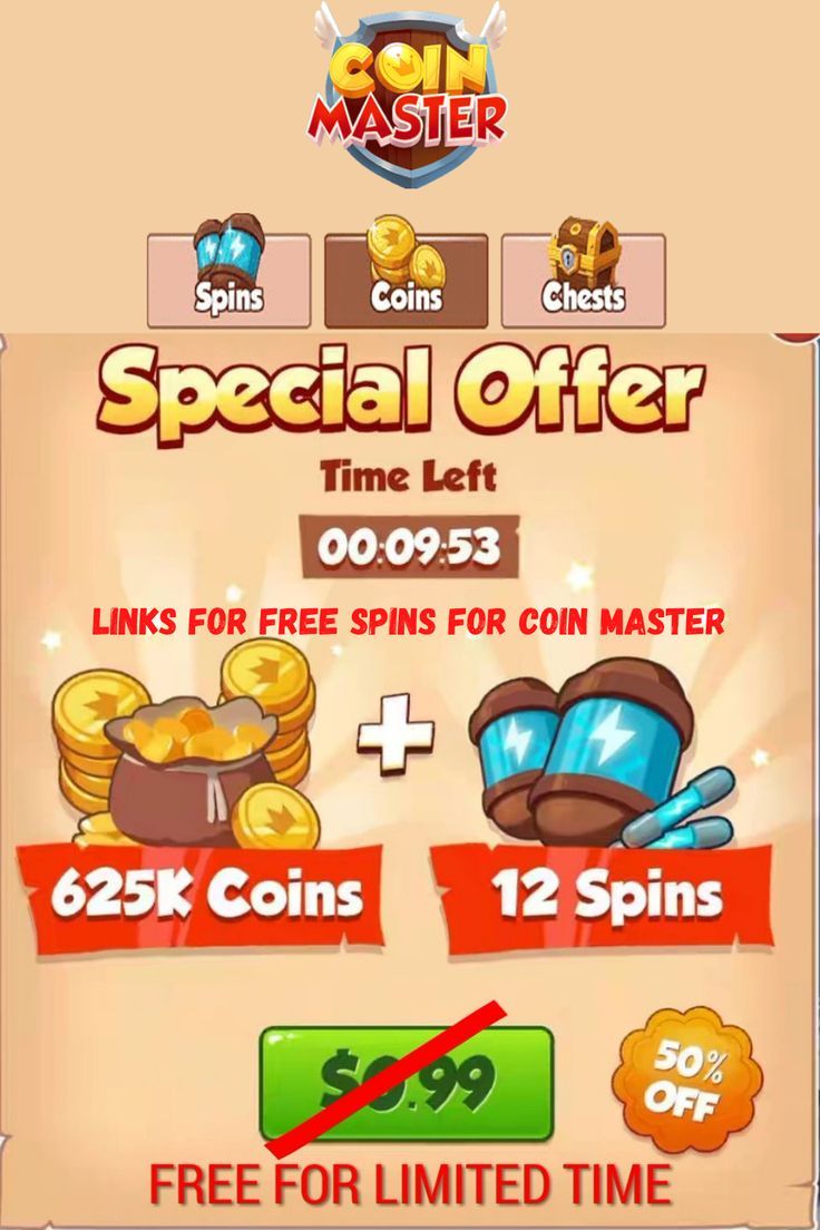 Coin Master free spins - daily reward links