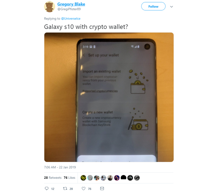 Samsung Galaxy S10 Has a Built-In Bitcoin Hardware Wallet | helpbitcoin.fun