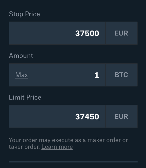 Coinbase Supported Order Types | Coinbase Help and Tutorials