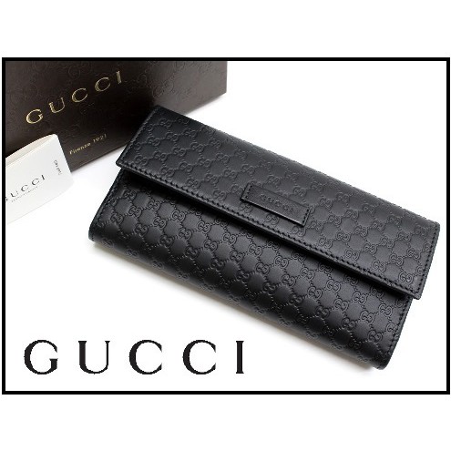 Gucci Men's Signature Bifold Wallet Black – LussoCitta