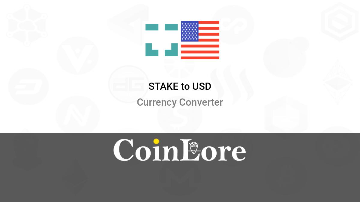 1 xDai Chain (STAKE) к US Dollar (USD) цена | CoinCarp