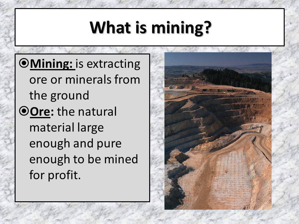 Mining — Productions — Student Energy