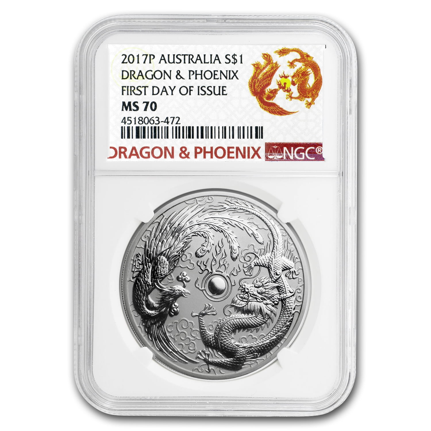 Dragon & Phoenix 1oz Silver High Relief Proof Coin | Direct Coins