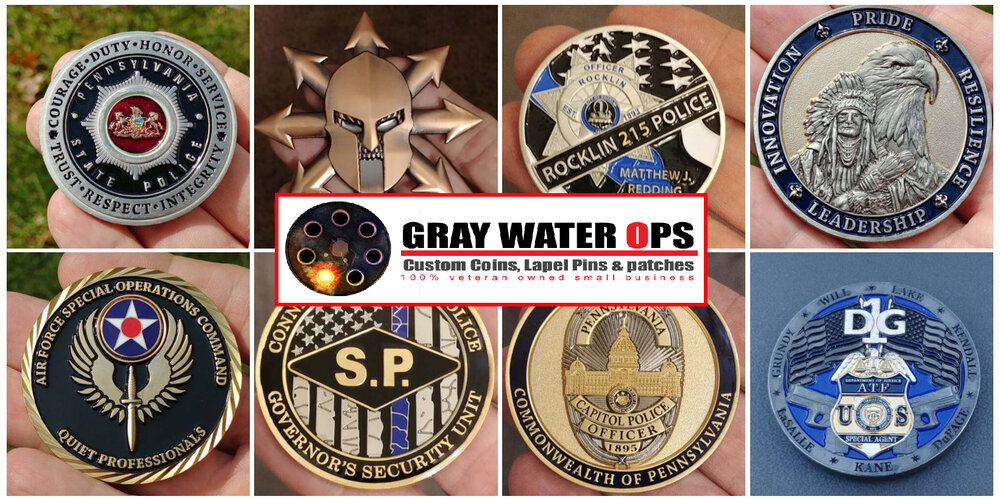 Custom Challenge Coins - FREE Design Service - Made by Cooper