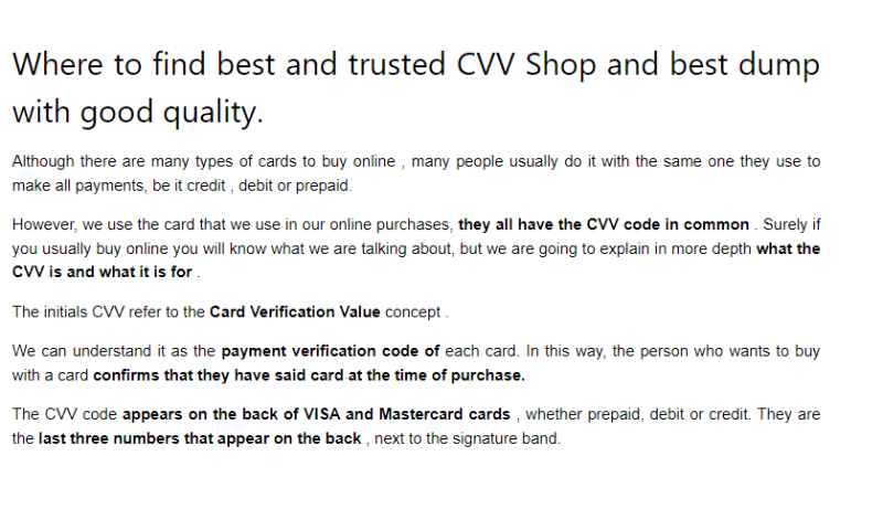 Track cvv dumps sites / Best cvv shop online / Ssn dob dl fullz shop | NEUROCIÊNCIAS NASSER